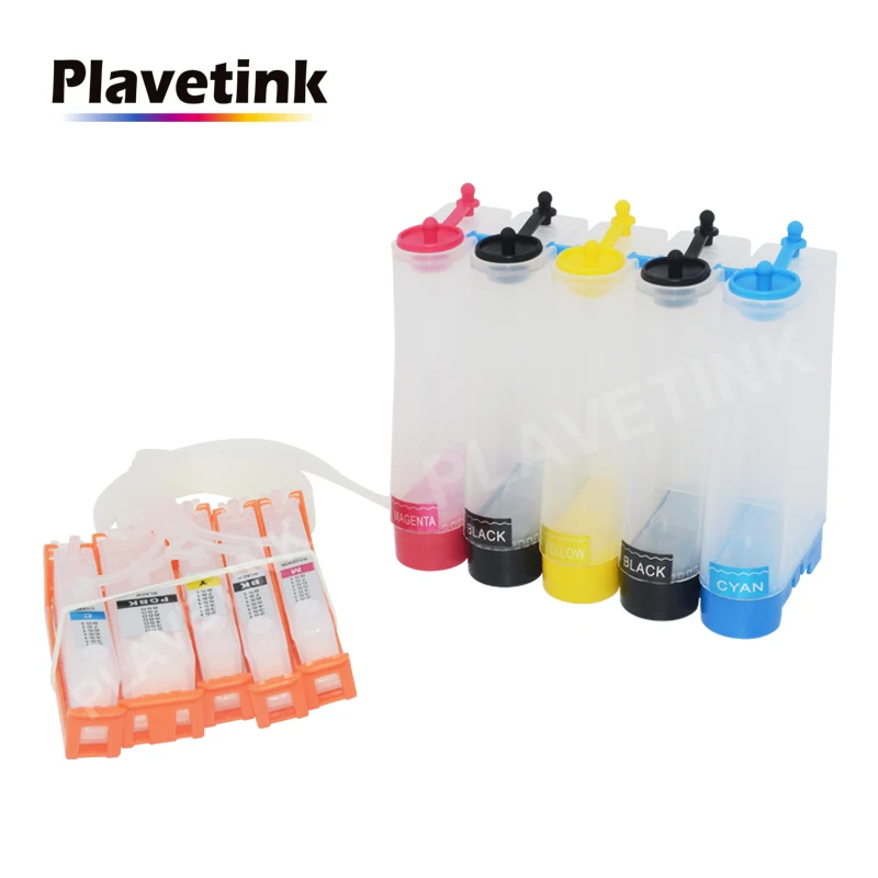 Чернильная система Plavetink 5 цветов для принтеров Canon PIXMA MG5740 MG6840 MG7740 TS5040 TS6040 PGI 470 CLI 471