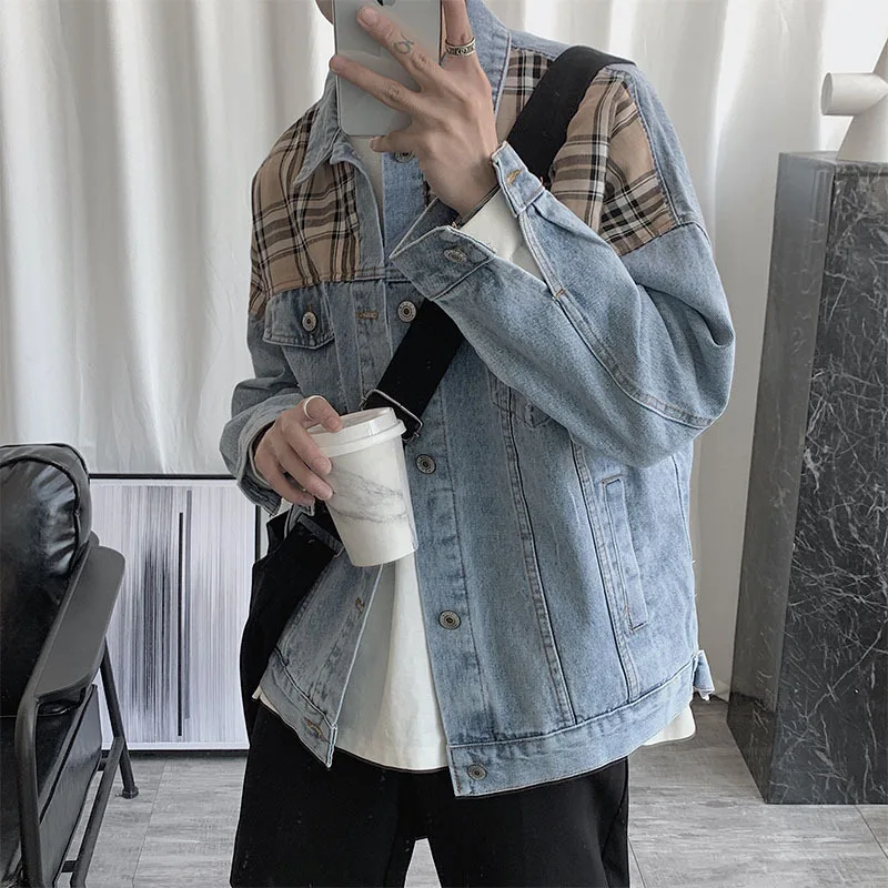 

Fashion Jacket male fashion jeans Korean edition Fashion Clothes Spring Ins fashion men’s jacket