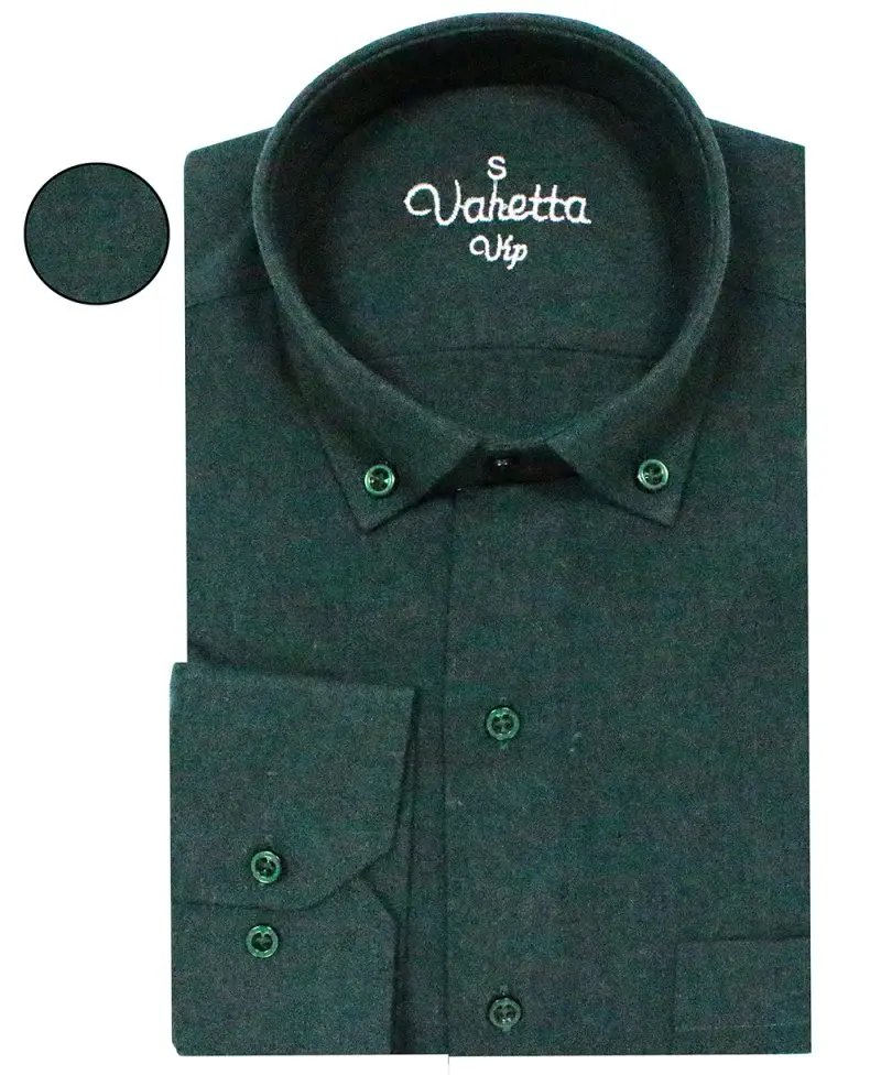 Зимние рубашки для мужчин Клетчатая Мужская рубашка фланелевая зеленая зимняя