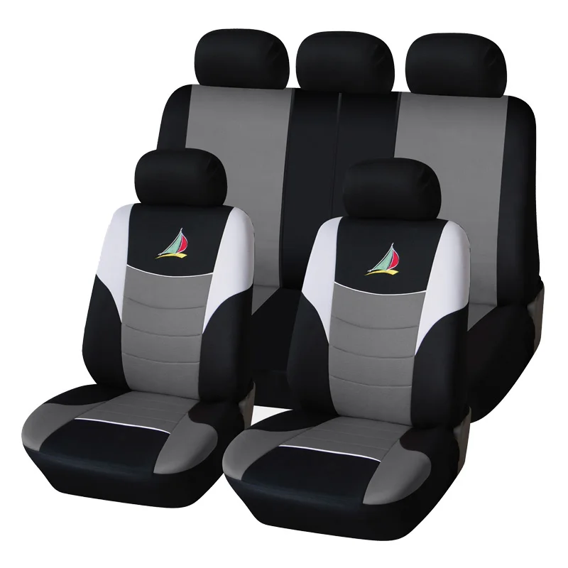 seat covers gray AUTOYOUTH чехлы для сидений автомобиля парусник с вышивкой модный стиль полный набор авто аксессуары для интерьера авто защита сиденья - Название цвета: seat covers gray