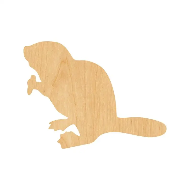 

Beaver Laser Cut Out Wood Shape Craft Supply - Unfinished