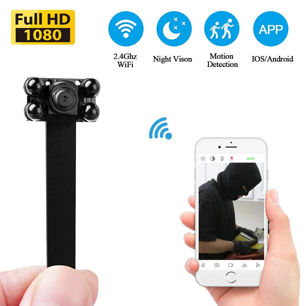 1080P DIY портативная мини камера с Wi Fi микро веб тайная поддержка удаленного