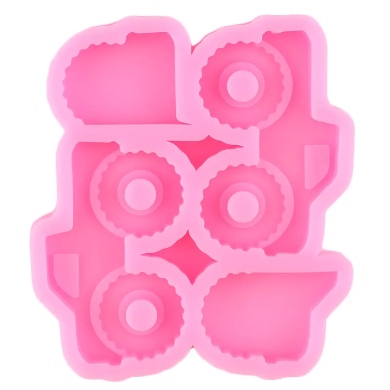 

Truck Car Straw Topper Silicone Molds Pendant Craft Keychain Epoxy Resin Mould Candy Chocolate Fondant Cake Decorating Tools