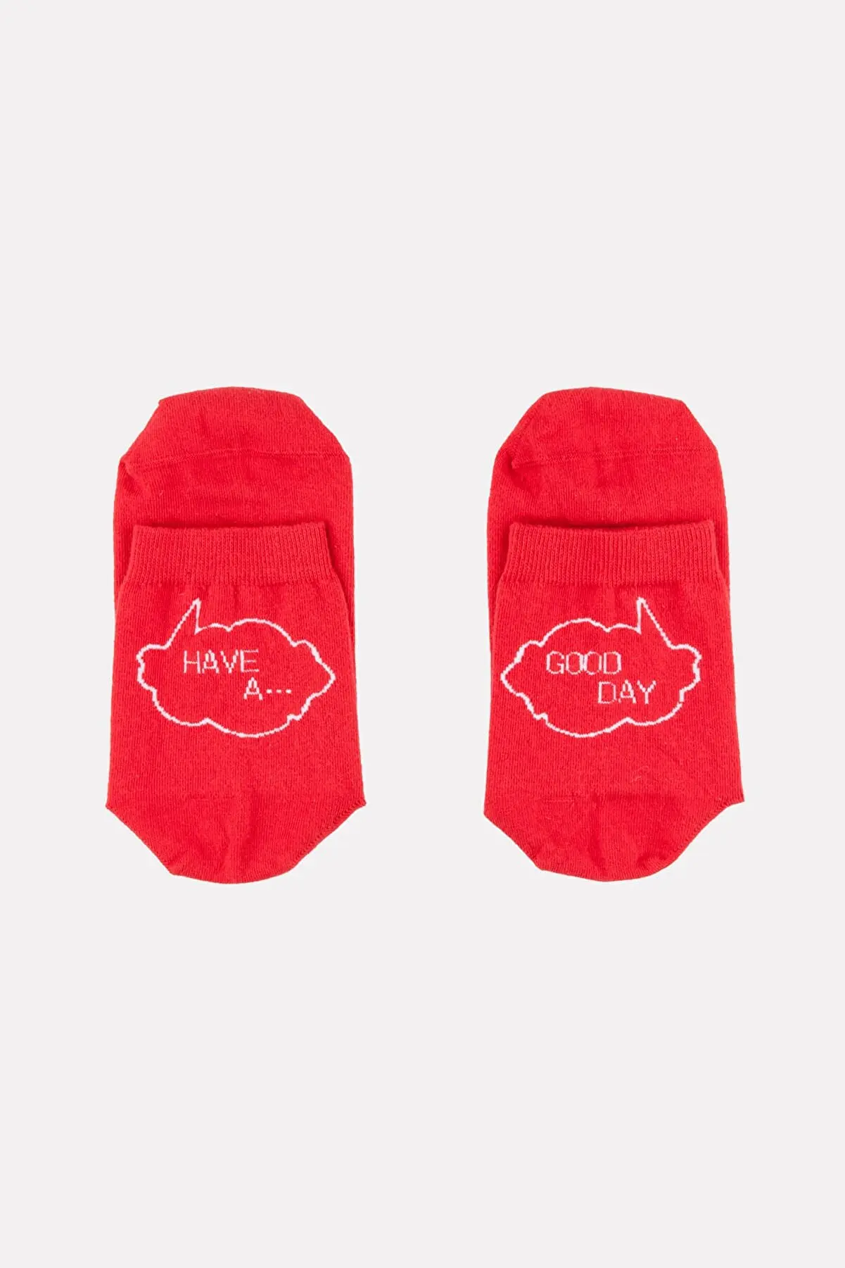 Women's Yellow Blue Red Have A Good Day 3-pack Socks