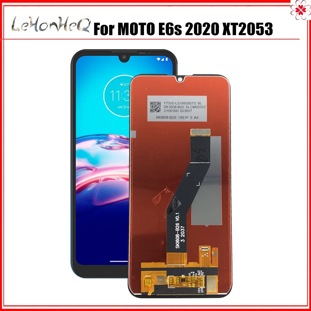 

Протестированный Оригинальный ЖК-дисплей для Motorola MOTO E6s 2020 XT2053-1, ЖК-дисплей с сенсорным экраном, дигитайзер в сборе, сменный ЖК-дисплей