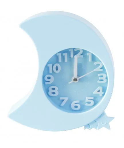 Watch for kids, 6 different kinds of Child table clock, Cute moon shaped table clocks, moon morning with better