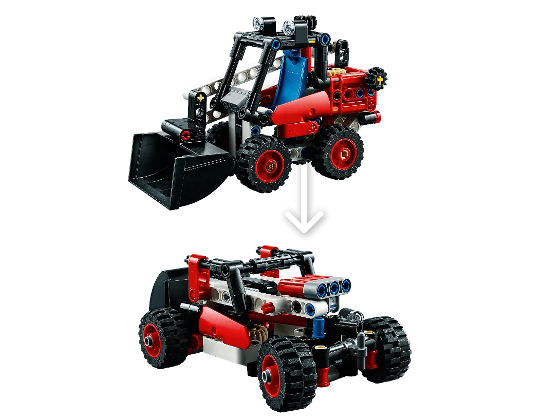 Погрузчик с бортовым поворотом Lego Technic 42116 игрушки мальчики девочки блоки
