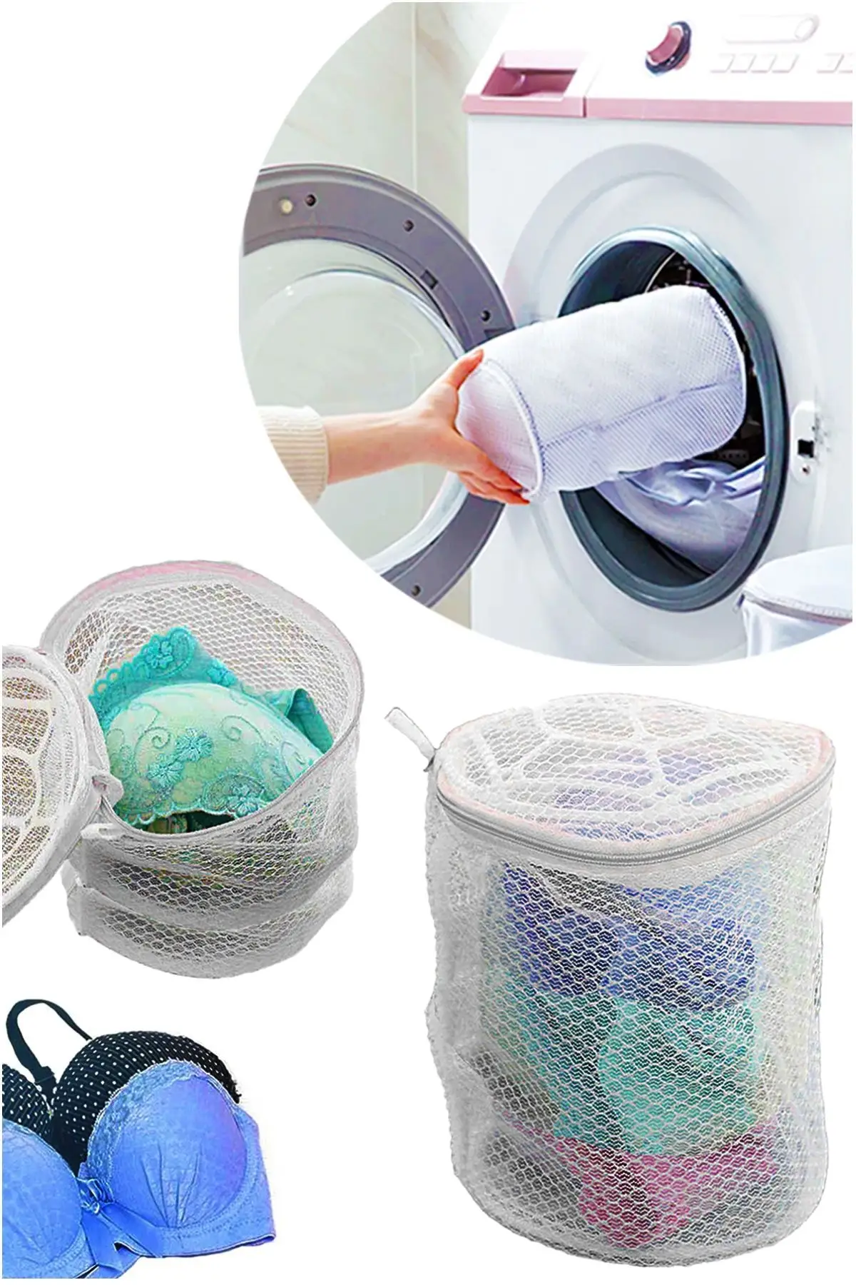 

Zippered Bra Laundry Net Bras and Underwear Washing net