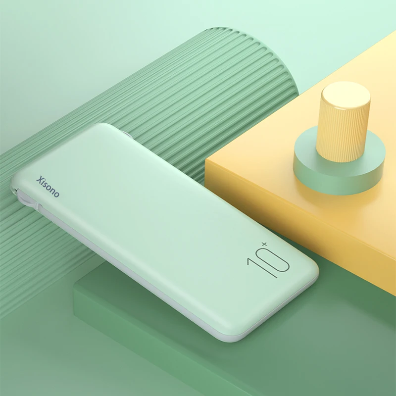 

Xisono Mini portable fast charging three in one self wired power bank