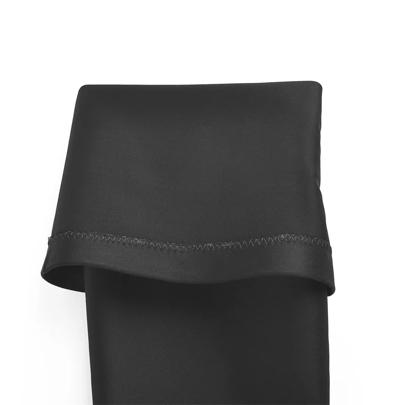 

Onlymaker Concise Thigh High Boots For Women Lady Transparent Metal High Heels Over The Knee Boots Black Long Boots Zipper