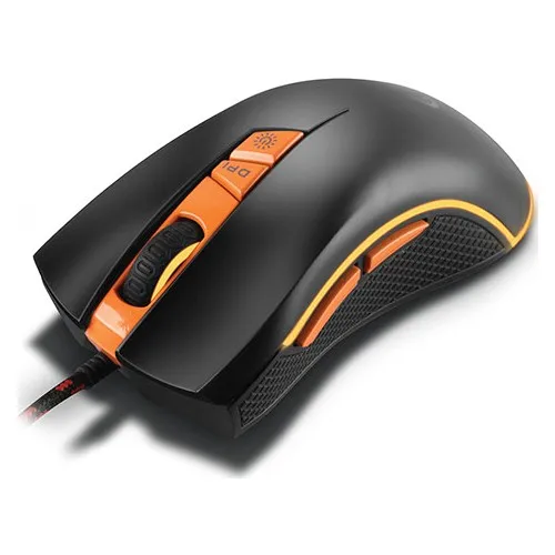 Rampage SMX-R9 USB 1000-3200DPI RGB Illuminated Player Mouse Black-Orange