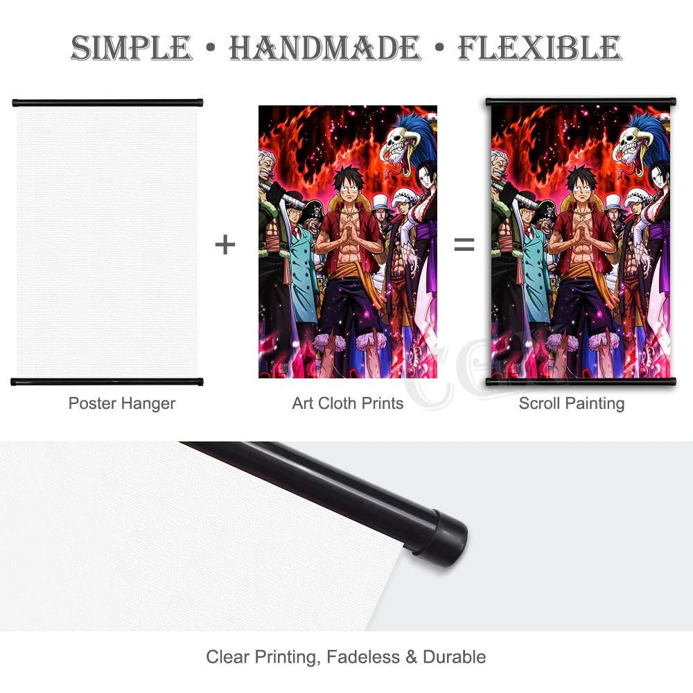 Картина из японского аниме на холсте цельная Настенная картина Луффи роноа