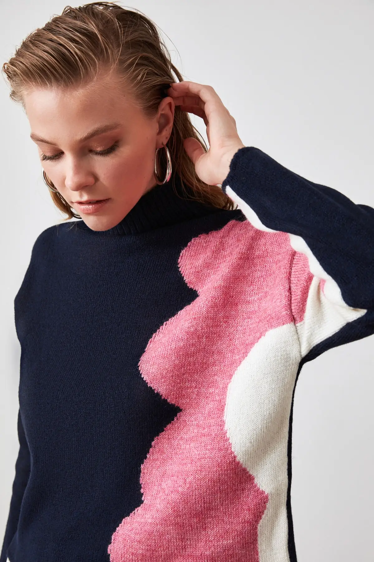 Вязаный свитер с узором в стиле трендовой экрю TWOAW20KZ0279 |