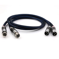 audiocreast silver plated xlr plug cable audio g5 xlr interconnect cable with carbon fiber xlr plug balanced audio cable