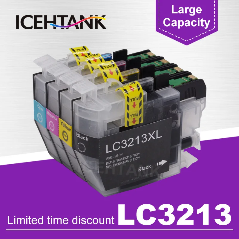 ICEHTANK полные чернила LC 3213 совместимый картридж с чернилами для совместимого