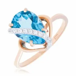 Gold ring with Topaz |