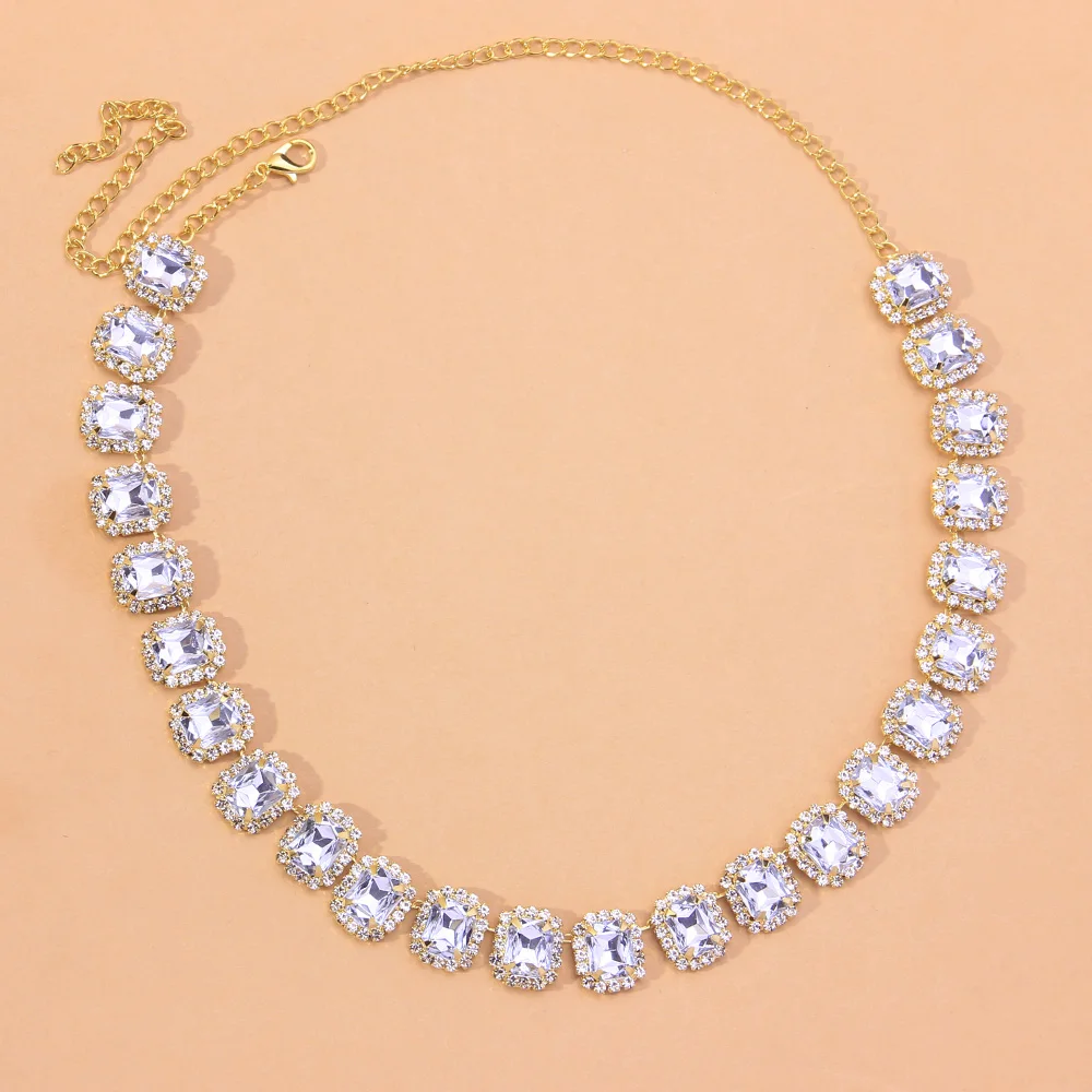 Ожерелье-чокер унисекс с кристаллами 2021 Стразы | Украшения и аксессуары