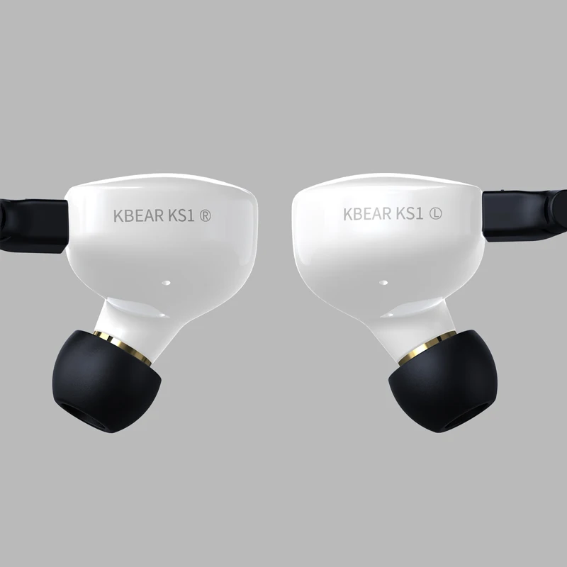 Наушники KBEAR KS1 с двойной магнитной цепью одинарные динамические наушники