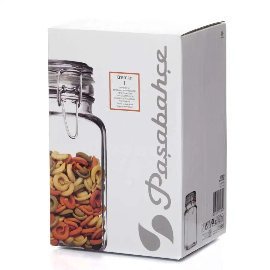 Банка КРЕМЛИН 1300 мл (80360+80087 метал.клипса + пласт. уплотн.)