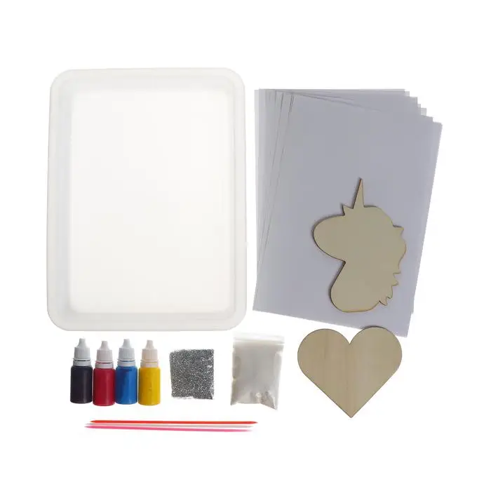 Набор для творчества Рисуем в технике Эбру Единорожка|Юный художник| |