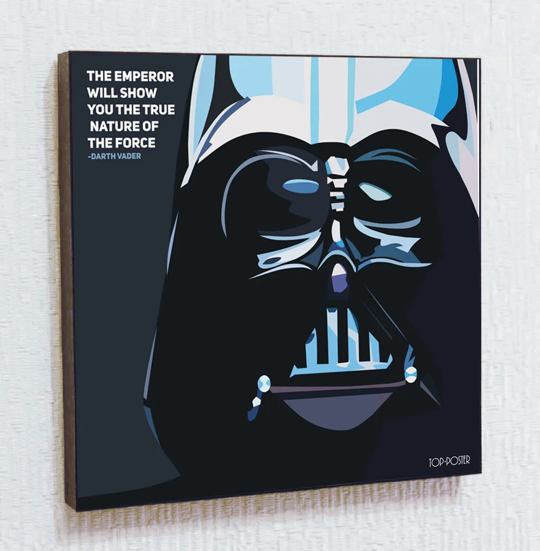 Дарт Вейдер 2 Картина в стиле Поп Арт с креплением на стену портрет постер плакат