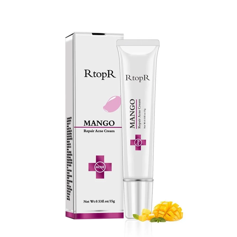 

RtopR Mango Repair Acne Treatment Face Cream Blackhead Repair Shrink Pores Scar Moisturizer Face Skin Care Cosmetics Whitening
