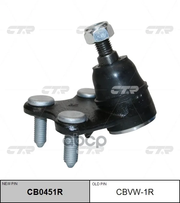 Шаровая Опора Правая (Новый № Cb0451r) Vw Polo 01- Au A1 10- Sk Fabia 06-14 Roomster 06- Se Ibiza 02- CTR арт. CBVW1R |