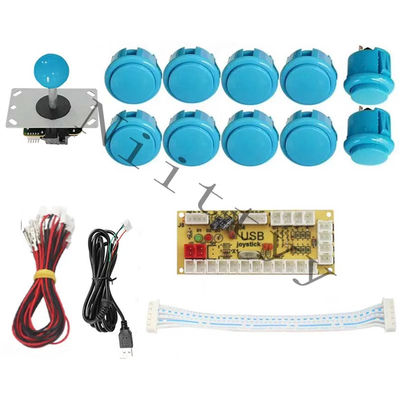 Аркадный джойстик DIY Kit Zero Delay Arcade USB Encoder Plus Sanwa Джойстик с кнопками Mame To PC PS3 5