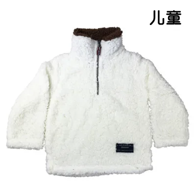 leopard cheetah buffalo plaid patch KIDS SHERPA pullovers boys&girls jackets coats
