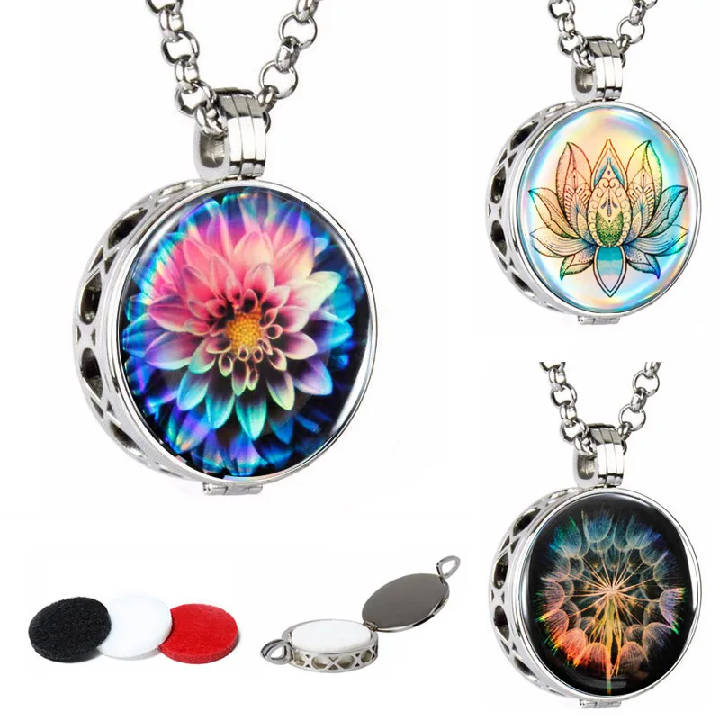 Fashion Stainless Steel Hollow Out Customized Picture Photos Aromatherapy Perfume Essential Oil Diffuser Locket Necklace withpad | Украшения