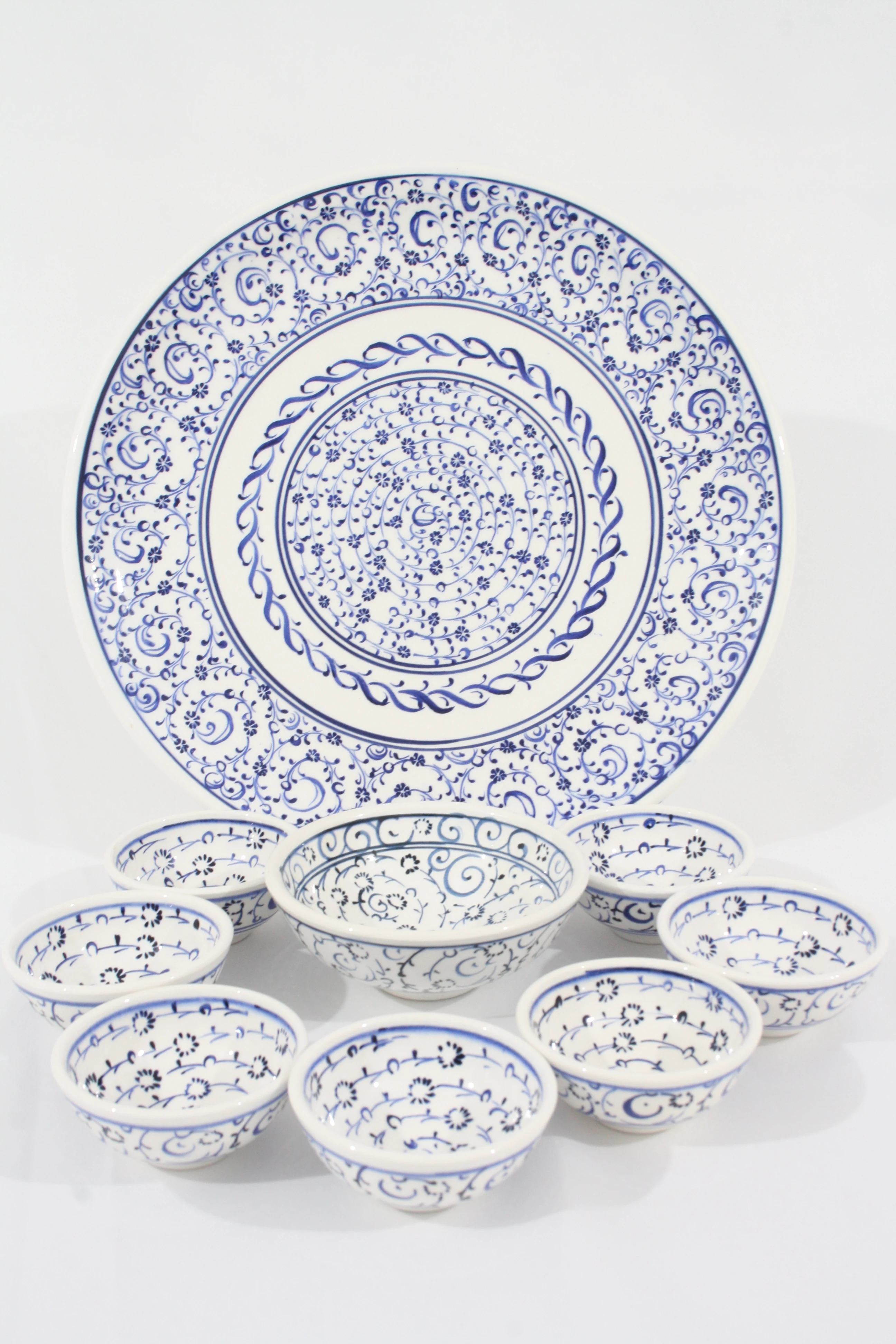 Турецкий набор для завтрака. 9. Миски и тарелки из поликарбоната. Ручная работа