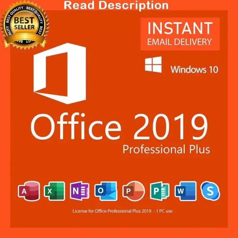 

Microsoft Office 2019 Professional Plus lifetime activation ⬇️READ DESCRIPTION ⬇️