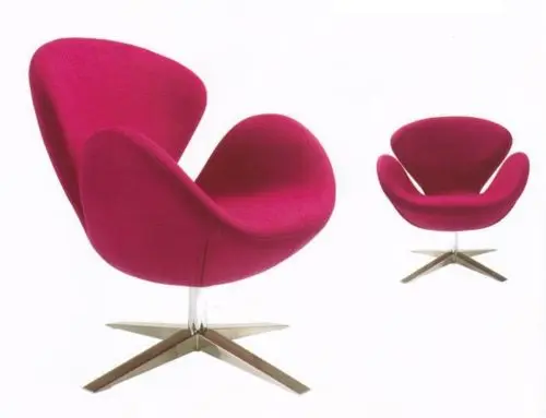 Кресло Лебединое кресло Arne Jacobsen шерсть кашемир поворотный Цвет выбор Реплика