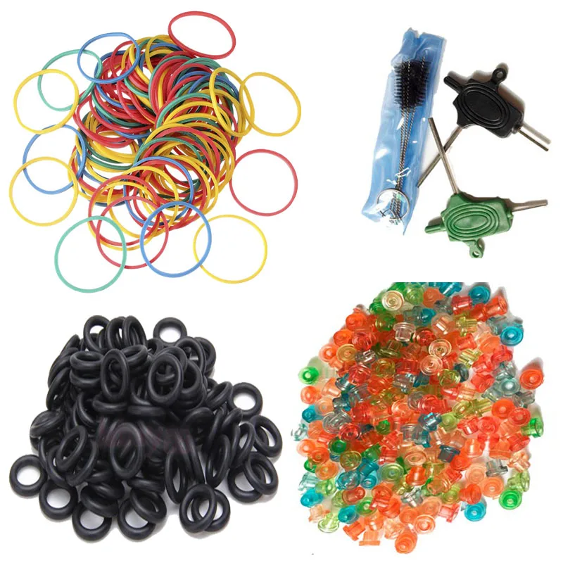 FKS 100 шт./лот обновленные Иглы для татуировки силиконовые прочные втулки