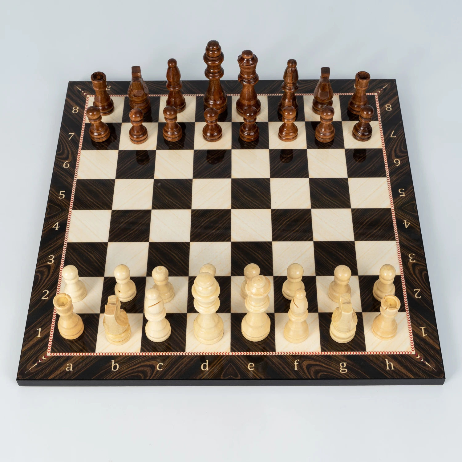 Walnut Chess Board Game High Quality Perfect Gift Pieces Included