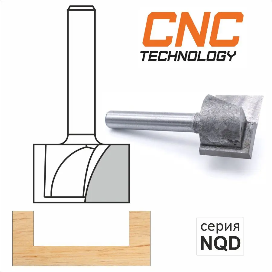 Фреза DJTOL прямая для выравнивания поверхности NQD milling cutter for wood cnc woodtools woodworking tool 3D