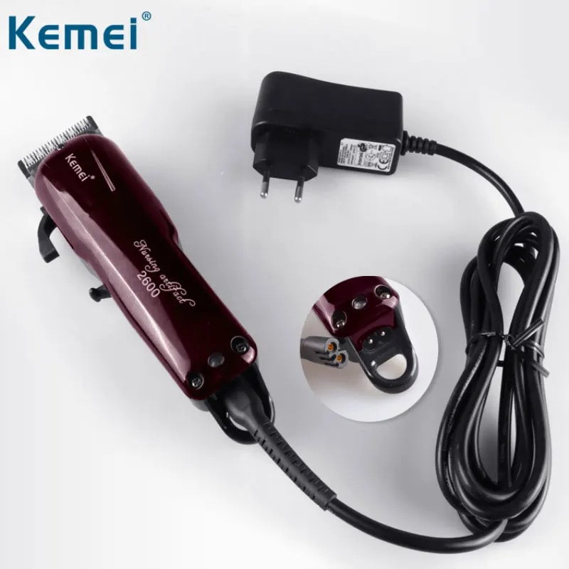 Профессиональный триммер для волос kemei 2600 мужчин регулируемая мощная машинка