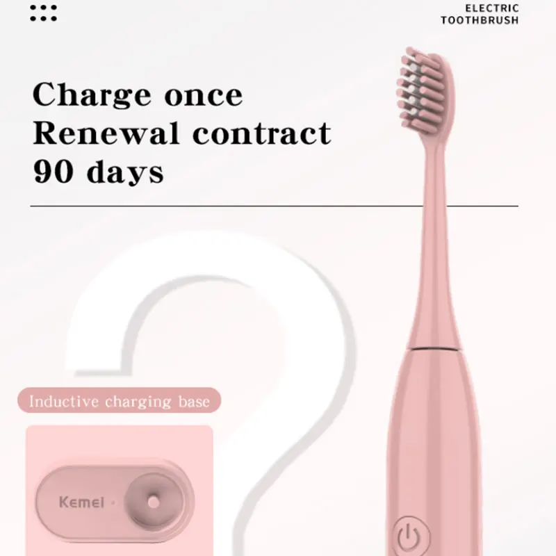 Профессиональная перезаряжаемая электрическая зубная щетка IPX7 ультразвуковая