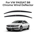 Автомобильные оконные аксессуары для VW Volkswagen PASSAT B6 - B7 - B8 2006-2019, хромированный оконный дефлектор, защита от дождя, козырек, навесы