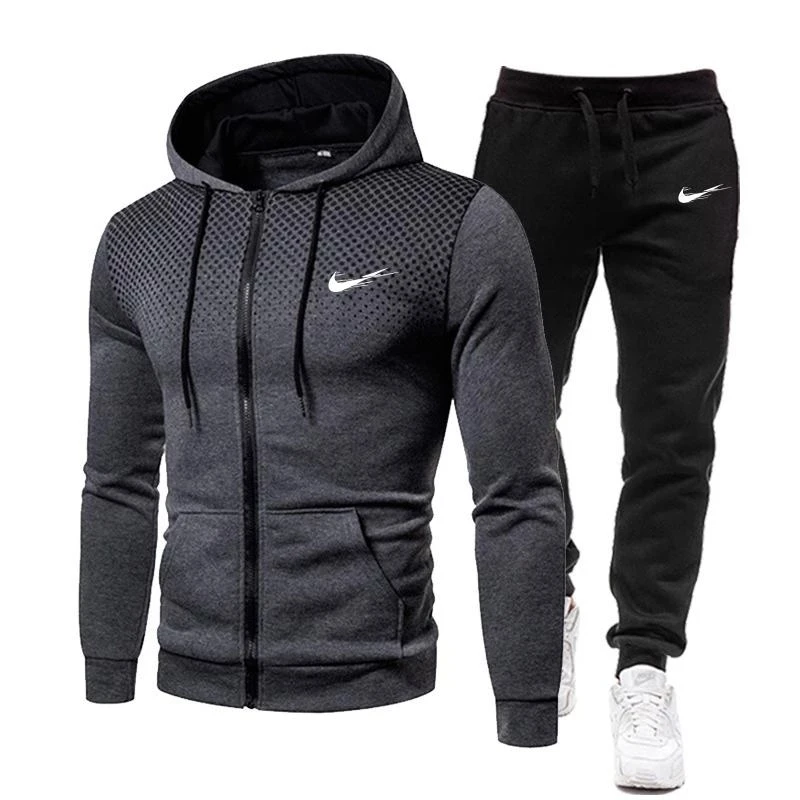 

Men's hooded sportswear 2021 new hot sale sportswear spring clothing hip hop hip hop two-piece S-3XL free shipping