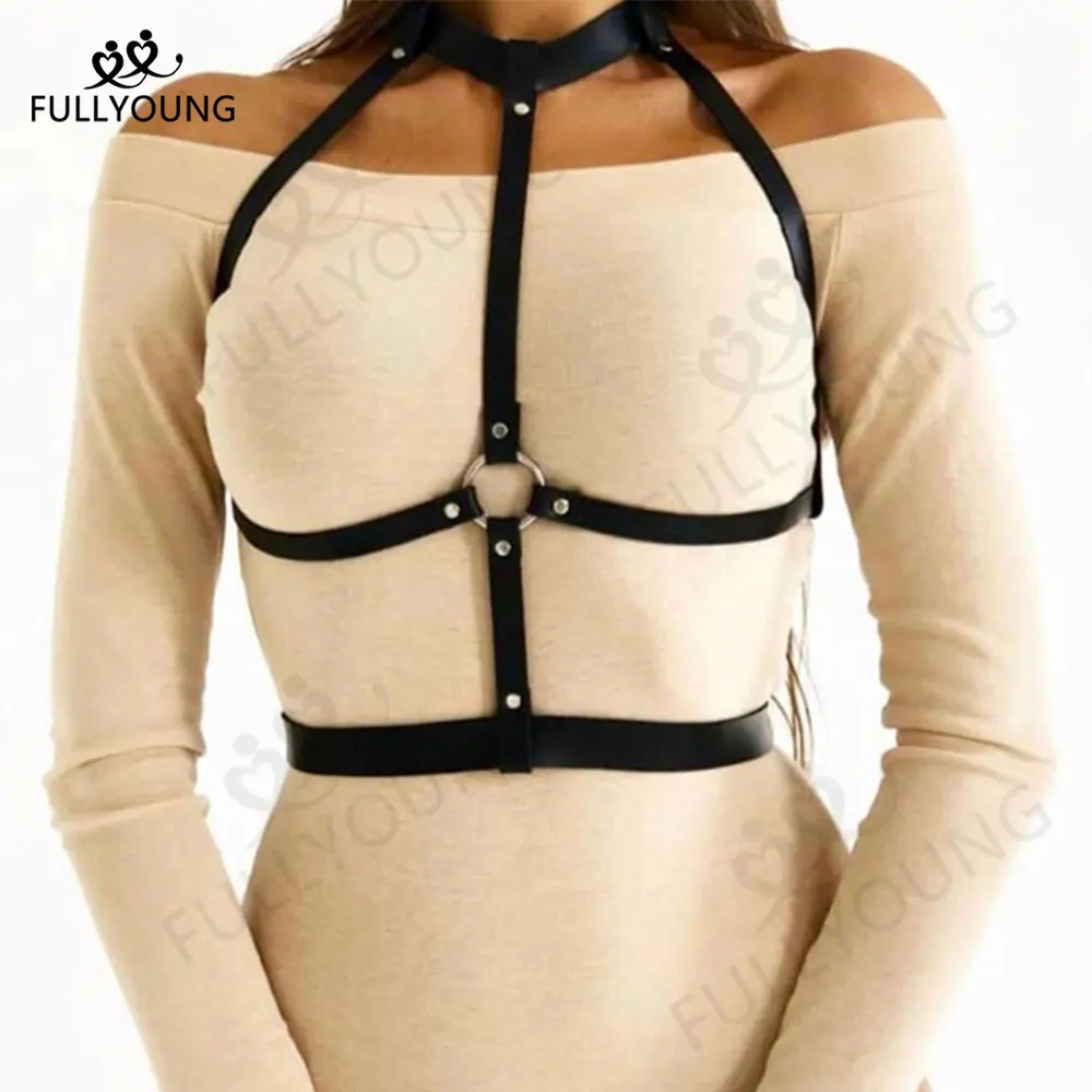 

Fullyoung, одежда в готическом стиле, ремни для талии, ремни для тела, ремни для бюстгальтера, кожаные ремни для женщин, сексуальные