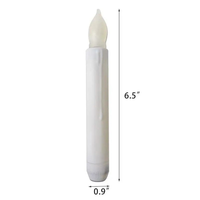 

12pPcs/set LED Taper Candles Smokeless Flameless Candle Light for Home Bar Party Festival Decoration Electronic Candle LED Lamp