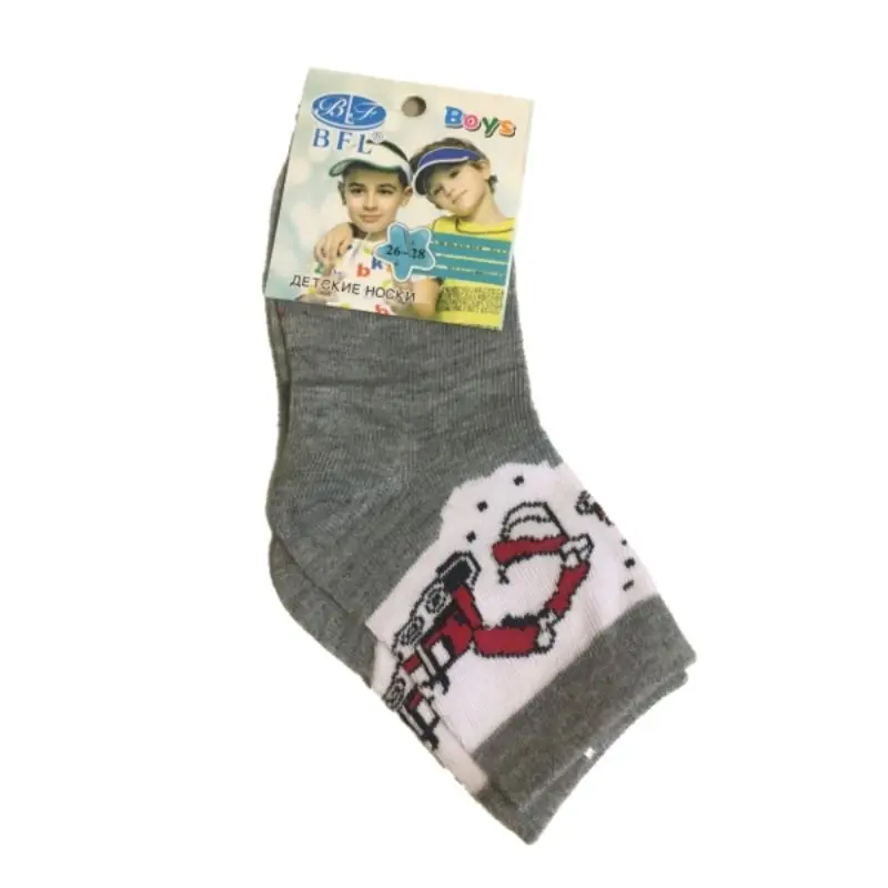6 пар. Носки детские для мальчика. Цвет микс. Хлопок 85% + полиамид 15%. пар в упаковке.