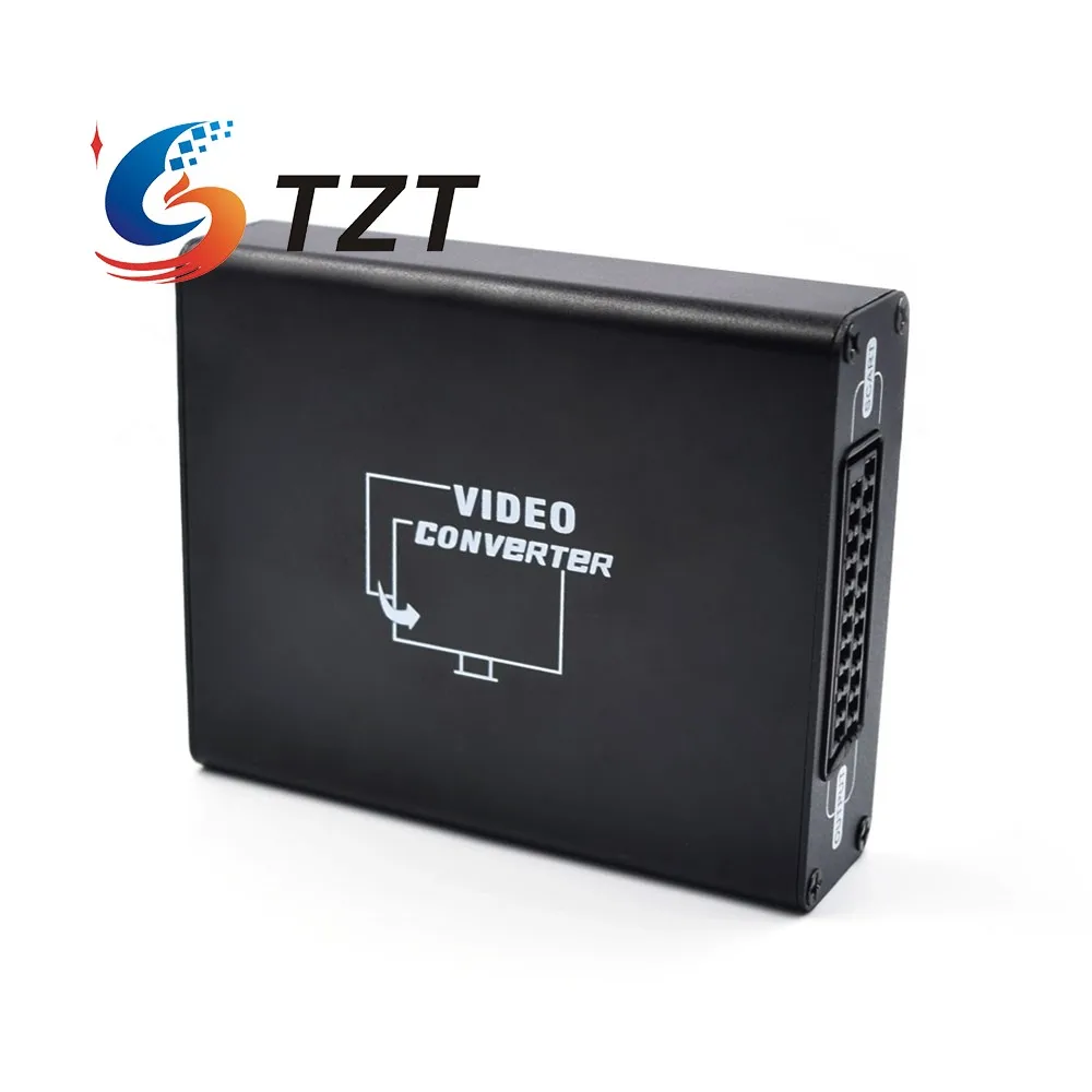 TZT NK-C8 видеоконвертер HDMI-совместимый конвертер на SCART поддерживает сигнал 1080P Гц