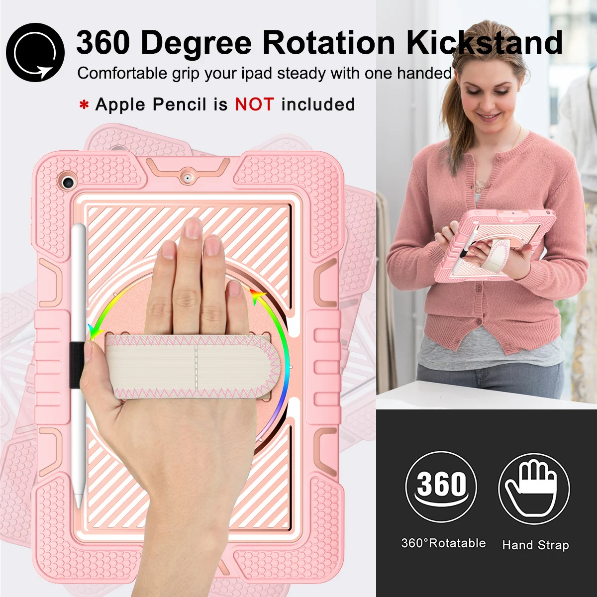 Чехол для IPad 10 2 Pro11 Air2 Air 4 Mini6 детский чехол вращающийся на 360 градусов