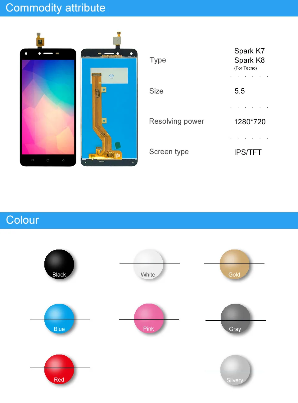 20 шт для Tecno Spark K8 полный ЖК для Tecno Spark Pro K8 ЖК-дисплей кодирующий преобразователь сенсорного экрана в сборе сенсорный по DHL