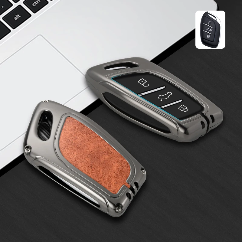 

Car Key Keychain Case Cover For MG HS 2020 2021 Accessories Voiture Holder Shell