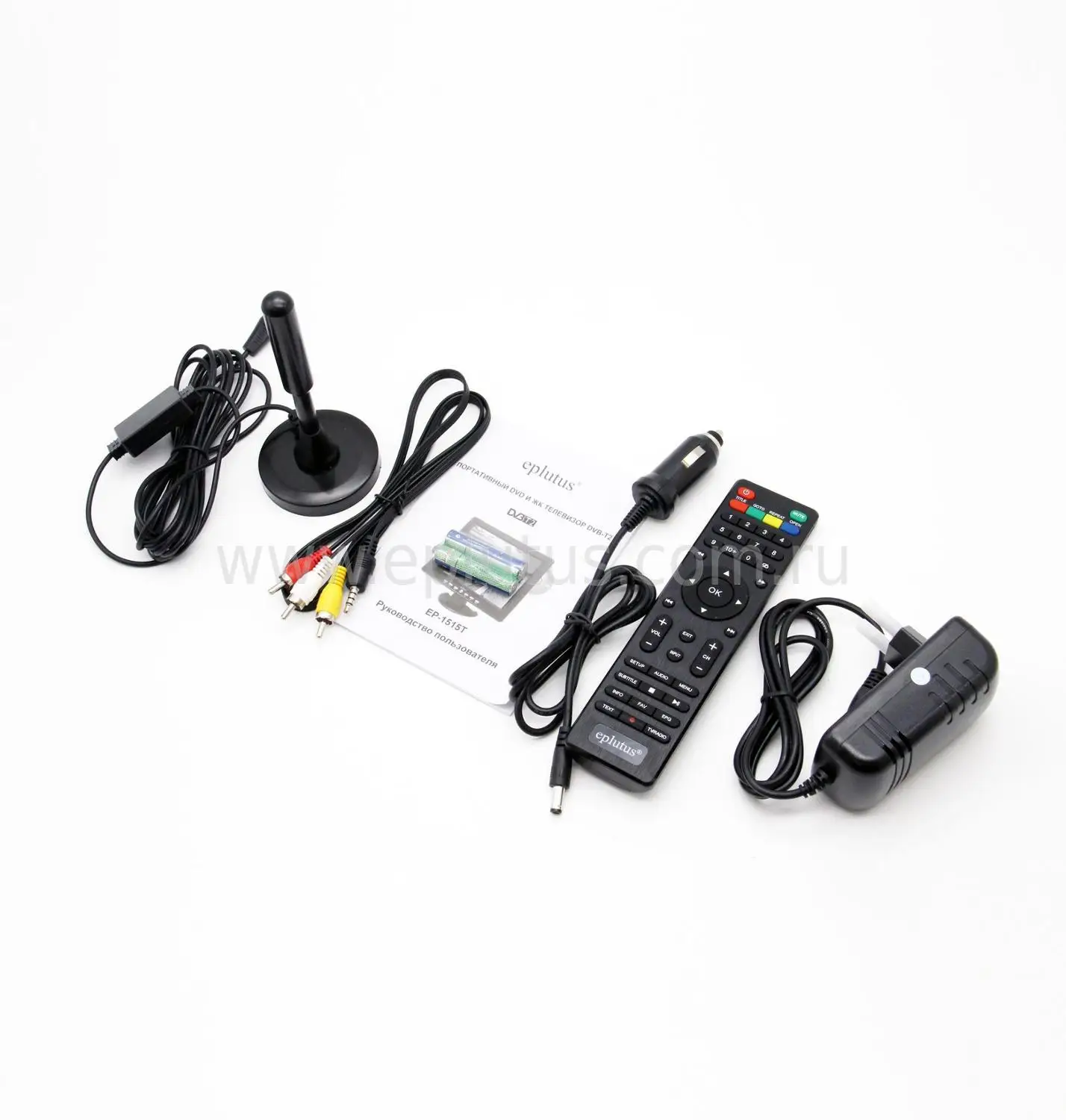Eplutus EP-1515T 15 inch Portable TV DVB-T2 tdt Digital and Analog mini small Car Television | Электроника