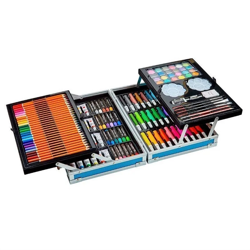 Набор юного художника для рисования 145 предметов в чемоданчике|Рисовальные