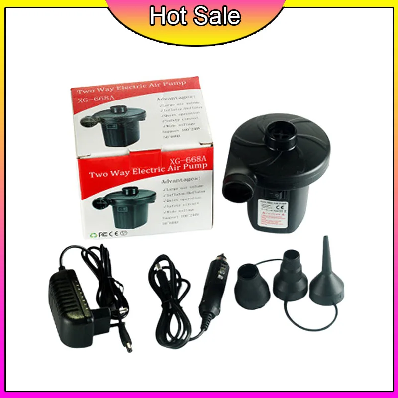 220V 2A Электрический пневматический насос Портативный воздушный матрас Насос
